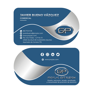 Tarjetas de visita para empresa de aluminio | Visitenkarten-Design von cjssan