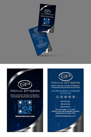 Tarjetas de visita para empresa de aluminio | Visitenkarten-Design von ZeneFashions