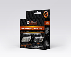 Restore & Relax Headlight Restoration Kit | Label Design by SofiaDesignStudio