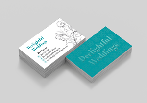 Visitenkarten-Design von MarkoE für Deelightful Weddings | Design #28896541