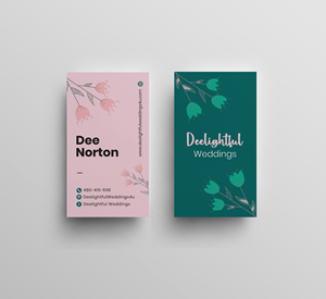 Visitenkarten-Design von JK18 für Deelightful Weddings | Design #28893166