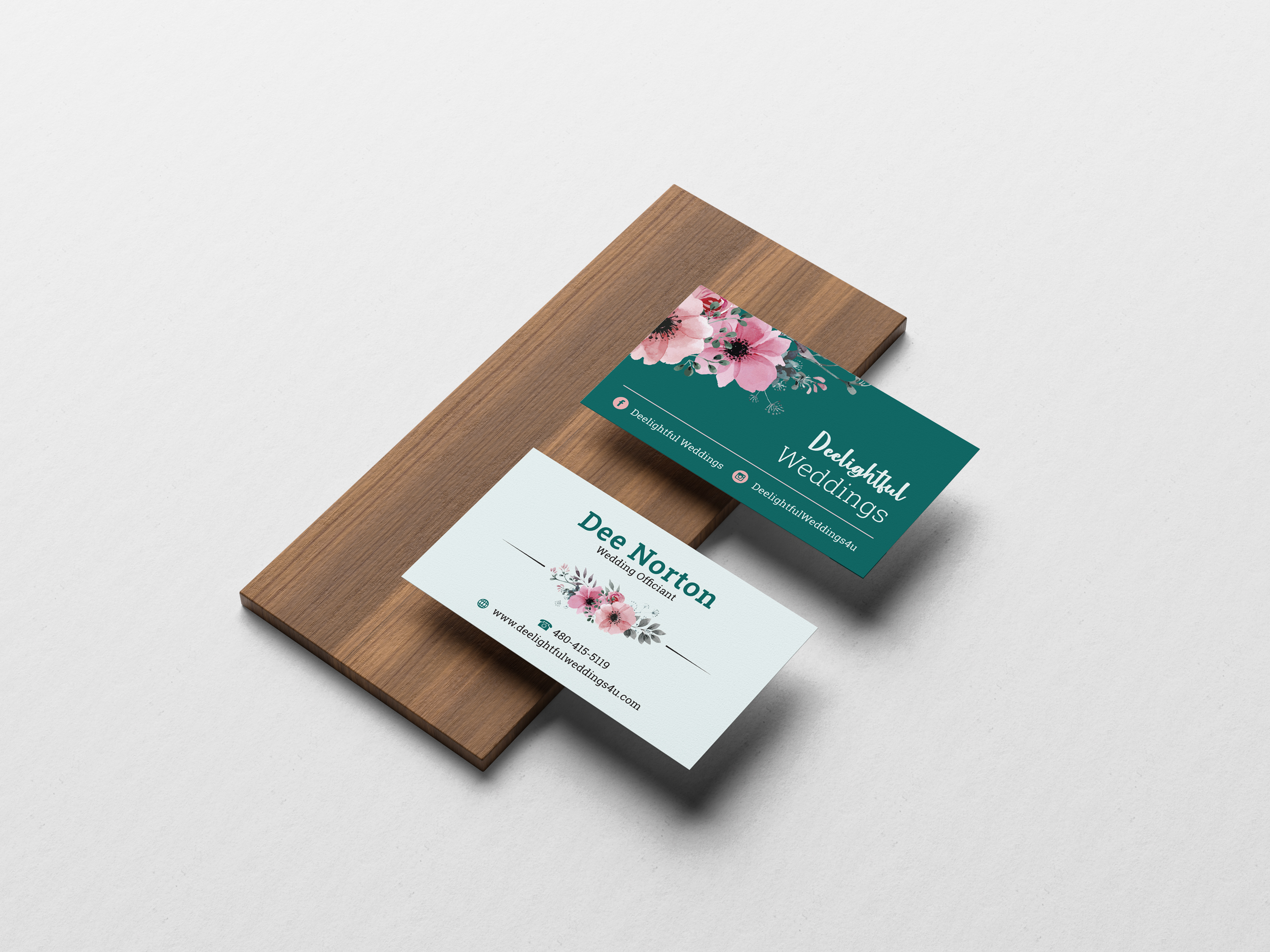 Business Card Design by JK18 for Deelightful Weddings | Design #28893244