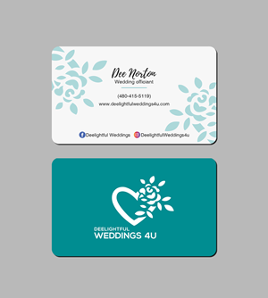 Business Cards Deelightful Weddings | Visitenkarten-Design von Creations Box 2015