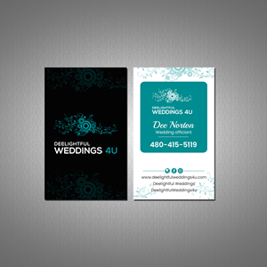 Diseño de Tarjeta de Presentación por Creations Box 2015 para Deelightful Weddings | Diseño: #28896009