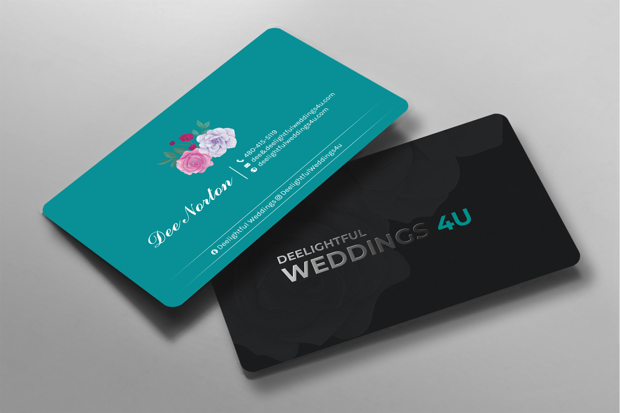 Diseño de Tarjeta de Presentación por chandrayaan.creative para Deelightful Weddings | Diseño #28893941