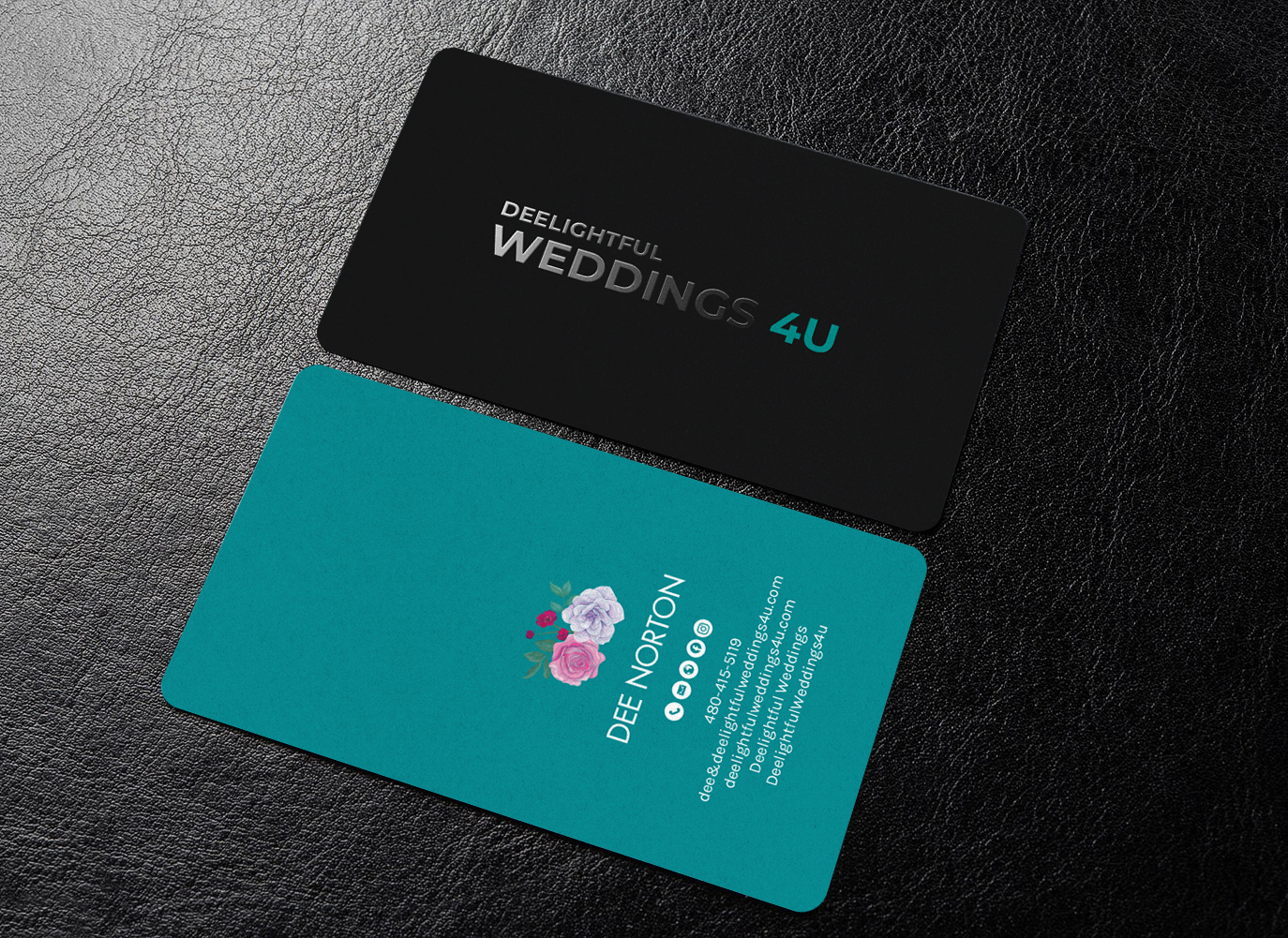 Business Card Design by chandrayaan.creative for Deelightful Weddings | Design #28893943