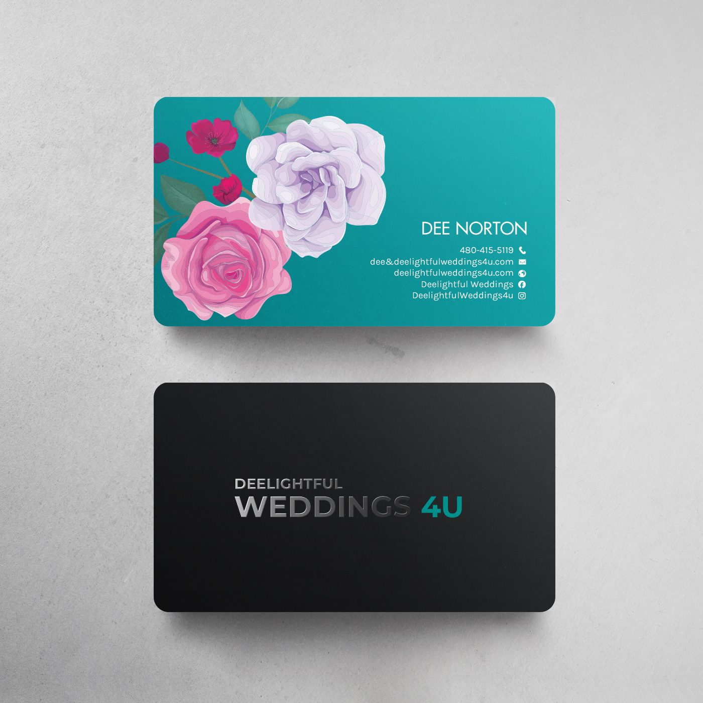 Business Card Design by chandrayaan.creative for Deelightful Weddings | Design #28893944