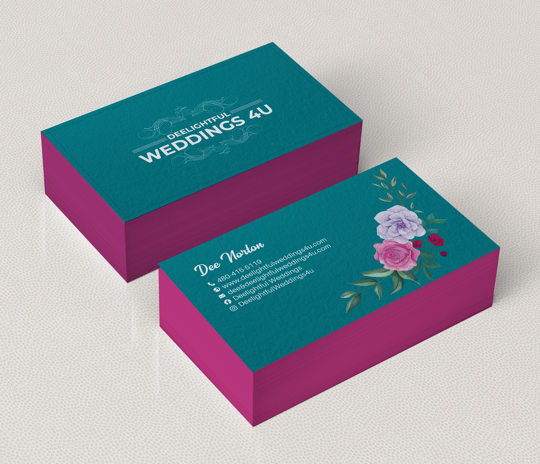 Business Card Design by chandrayaan.creative for Deelightful Weddings | Design #28894665