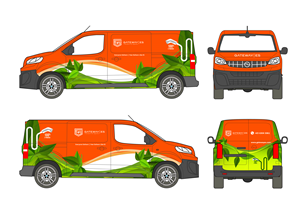 Company Van Decal - Electric Van | Design de Covering de Véhicule par Javelin Studio