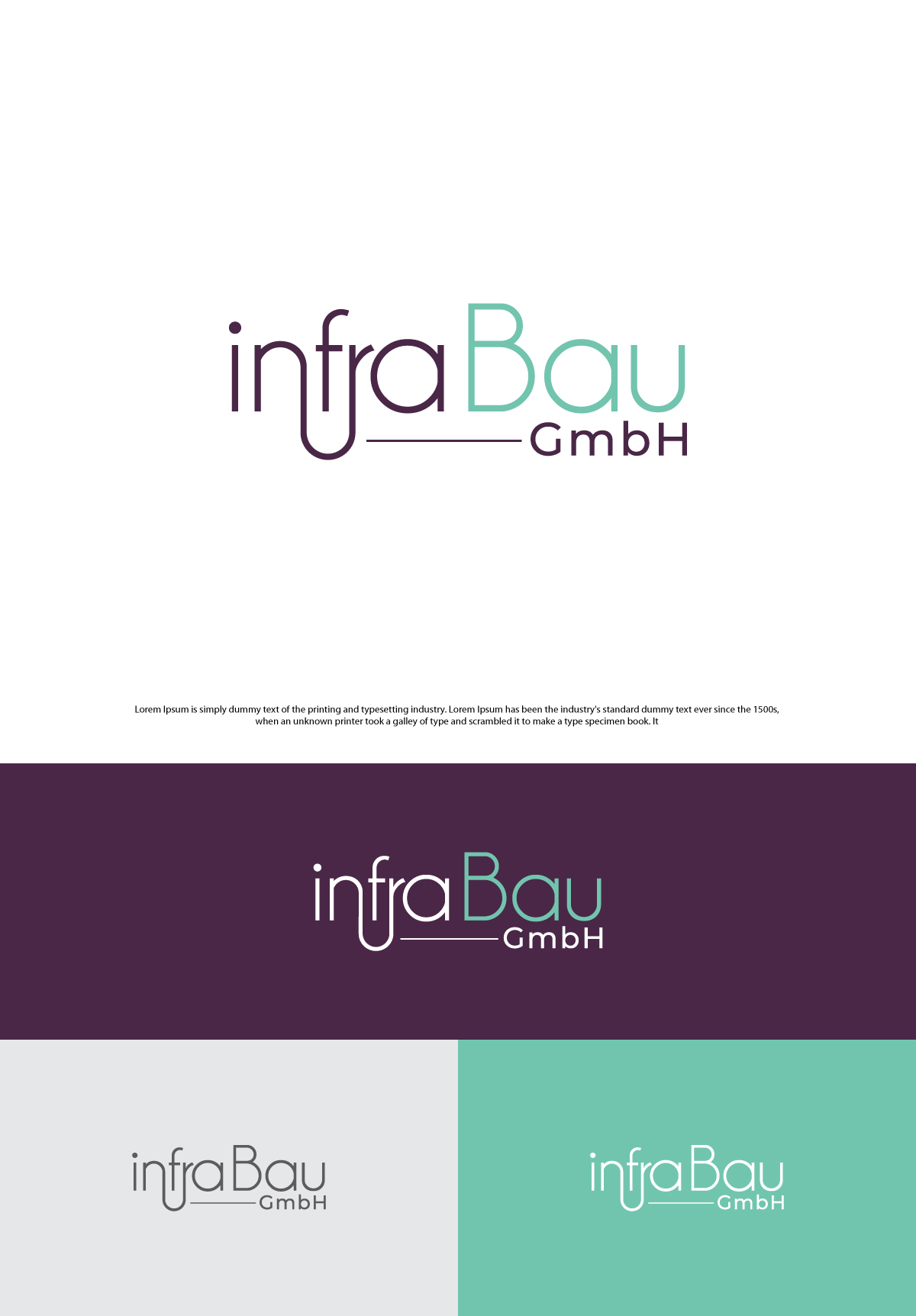 Logo Design by ecorokerz for InfraBau GmbH | Design #28900282
