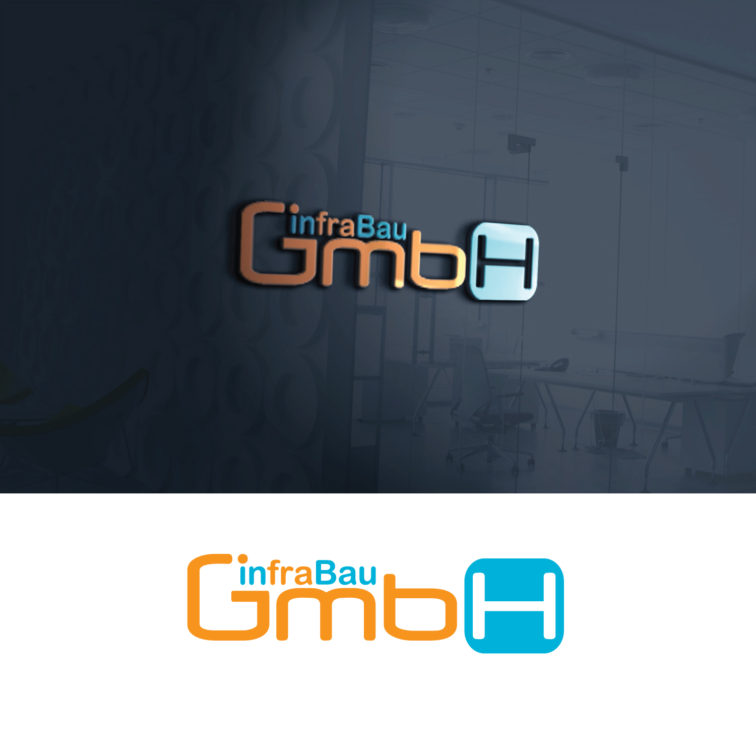 Logo Design by GODDREAMCREATION for InfraBau GmbH | Design #28899875