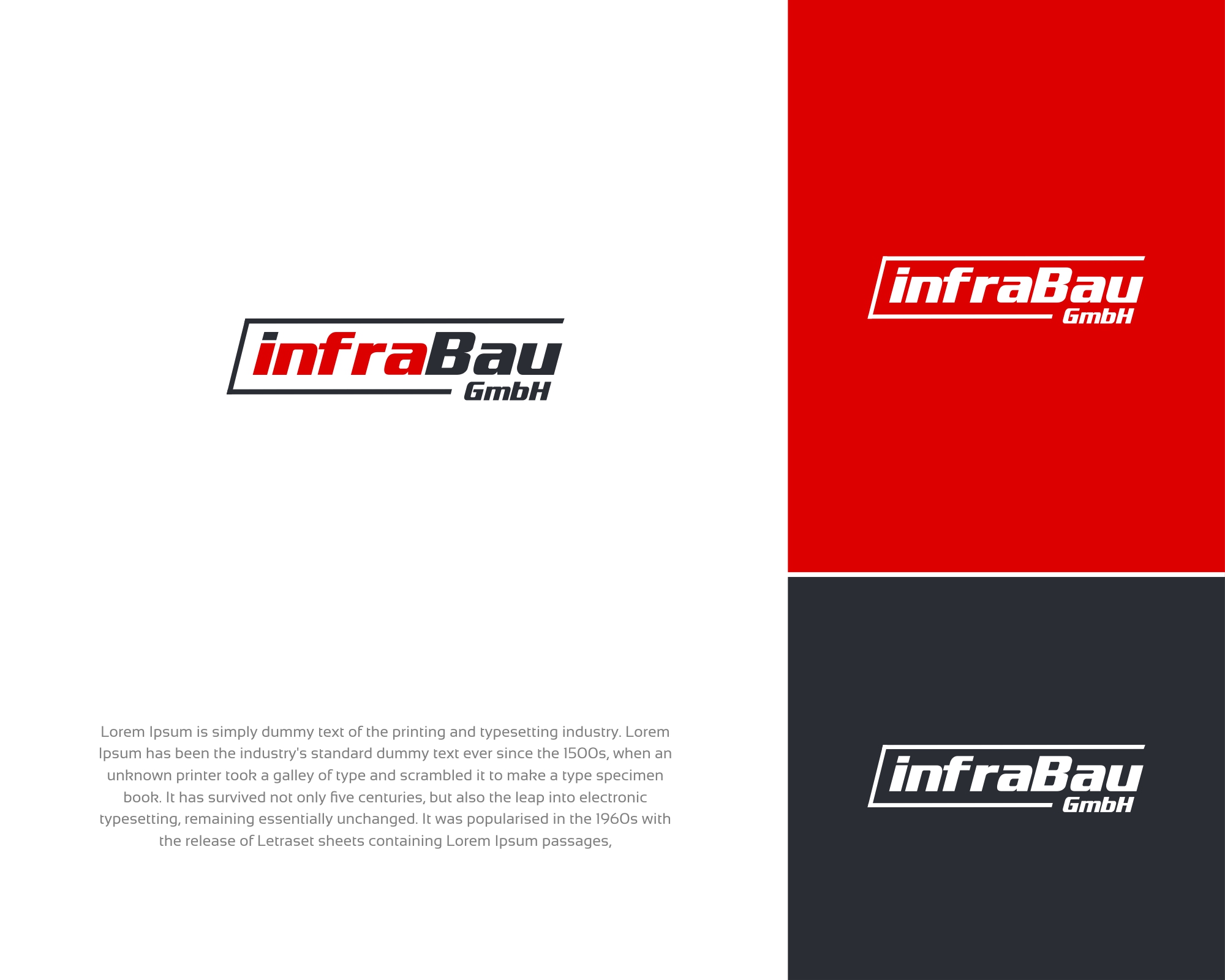 Design de Logo par SigmaStudio pour InfraBau GmbH | Design #28898313