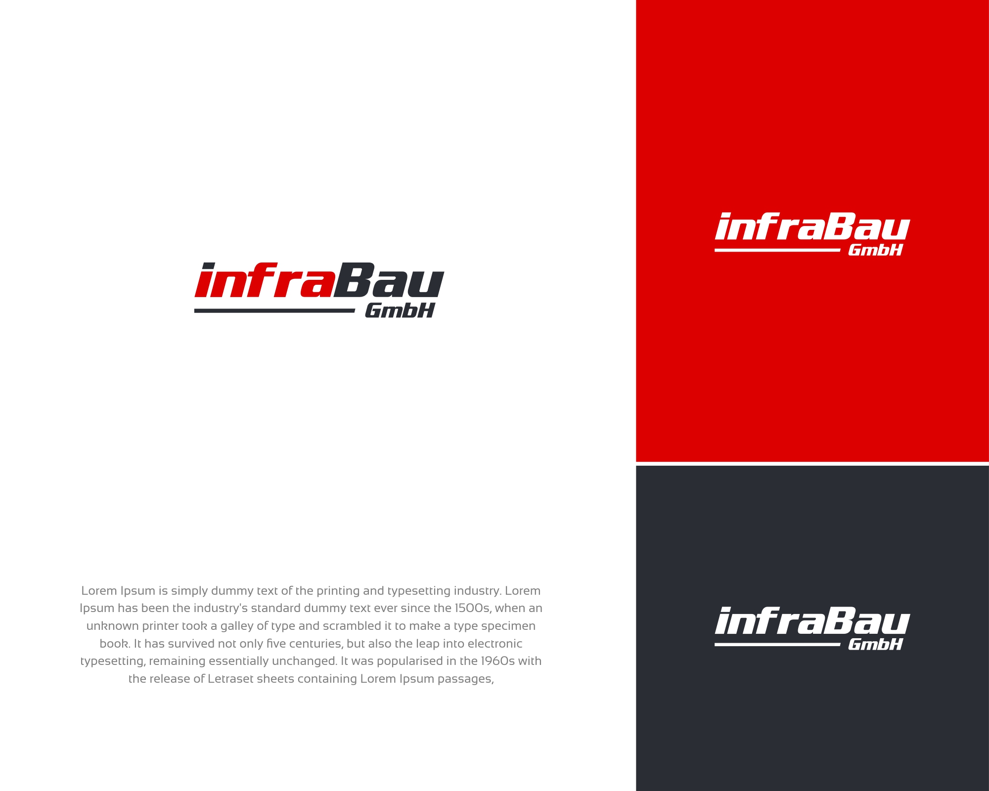 Logo Design by SigmaStudio for InfraBau GmbH | Design #28898314