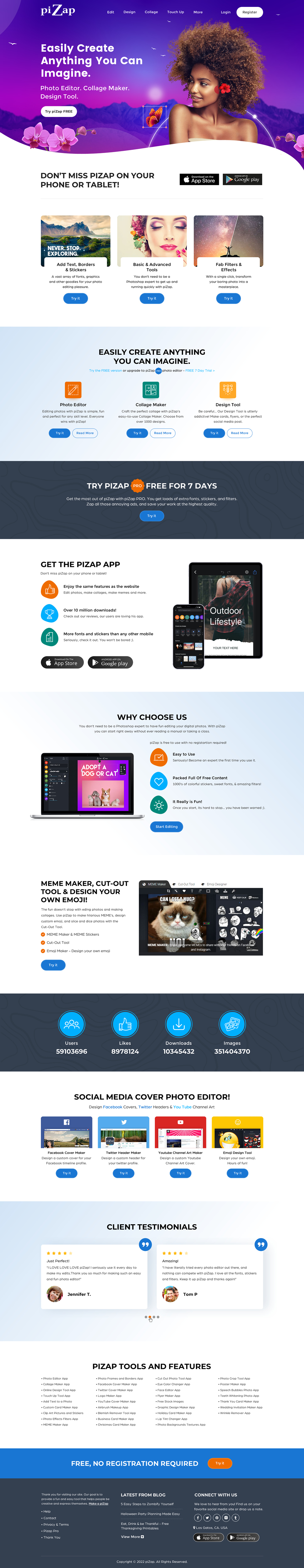 Design de Page d'Accueil par Sbss pour piZap | Design #28981928