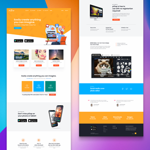 Landing Page Design by fajar63 for piZap | Design: #28929497