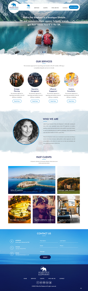 Redesign for luxury lifestyle PR agency | Web-Design von pb