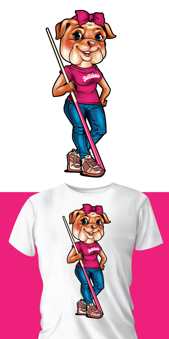 Character Design by ally designs for Bulldogs Bar and Grill | Design #28916863