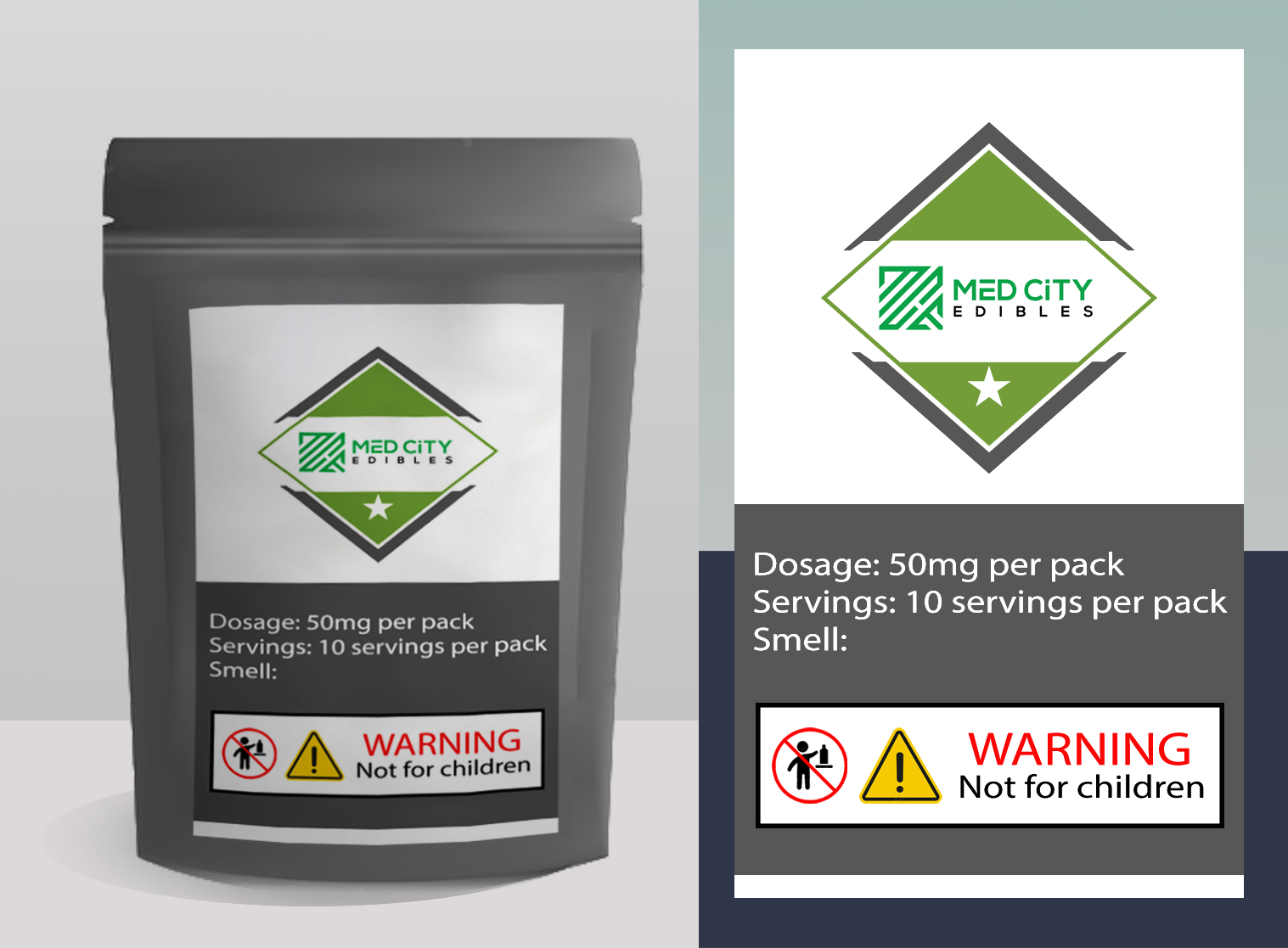 Label Design by dailoccadet for Med City Edibles | Design #28912946