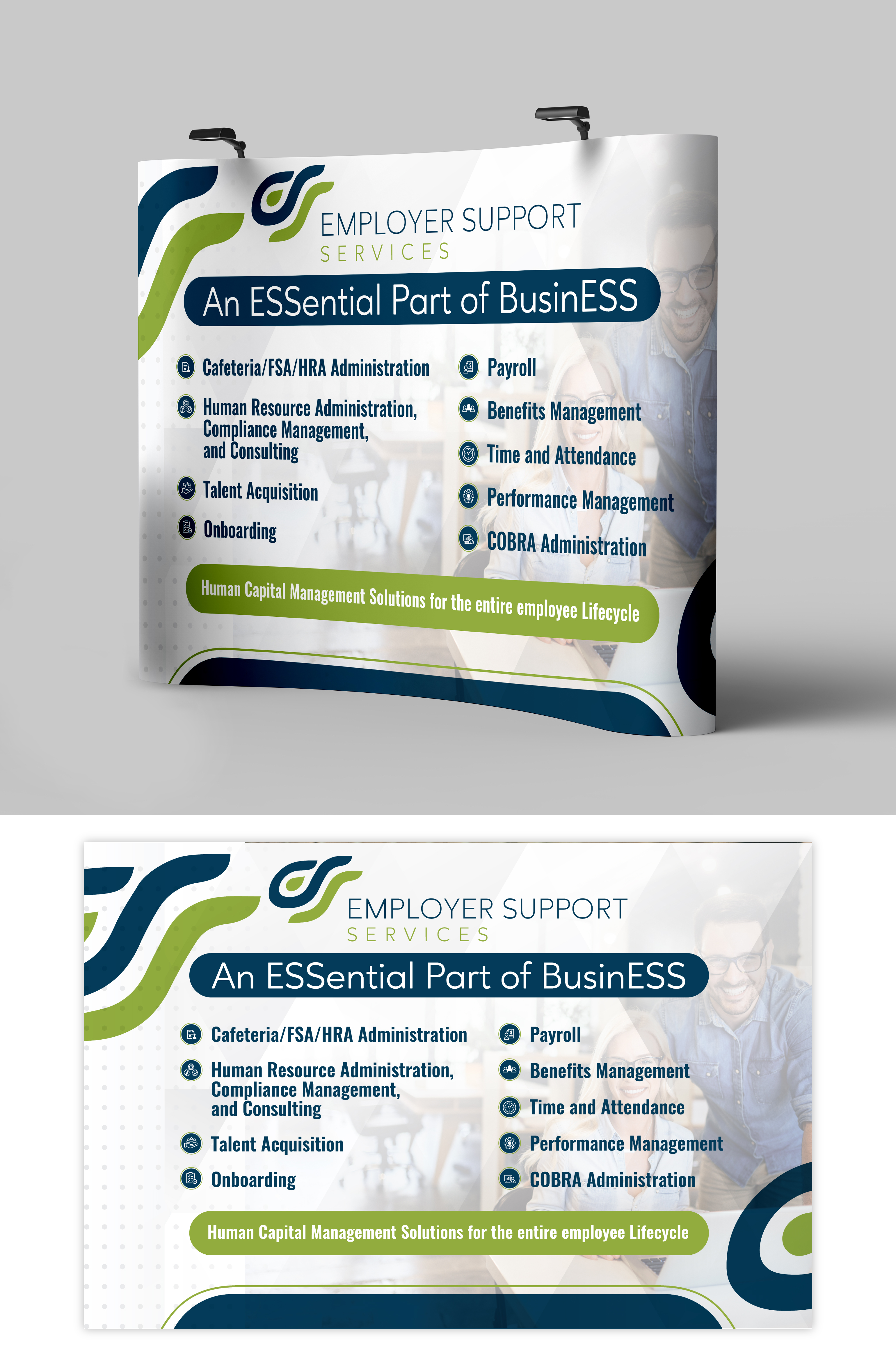 Trade Show Booth Design by StromDesignHub for Employer Support Services, Inc. | Design #28916600