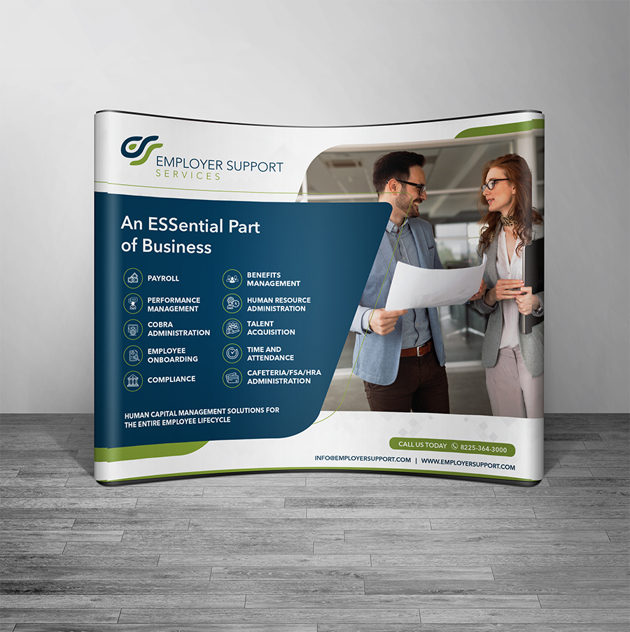 Messestand-Design von alex989 für Employer Support Services, Inc. | Design #28907510