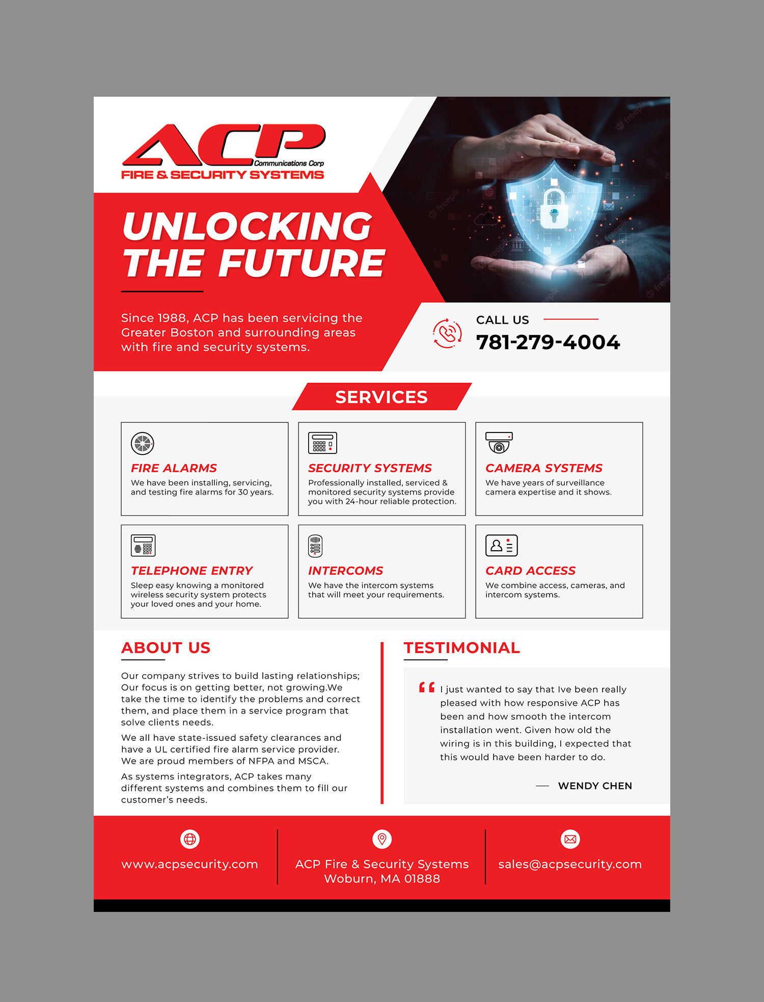 Flyer Design by KreativeMadz for ACP Fire & Security | Design #28905506