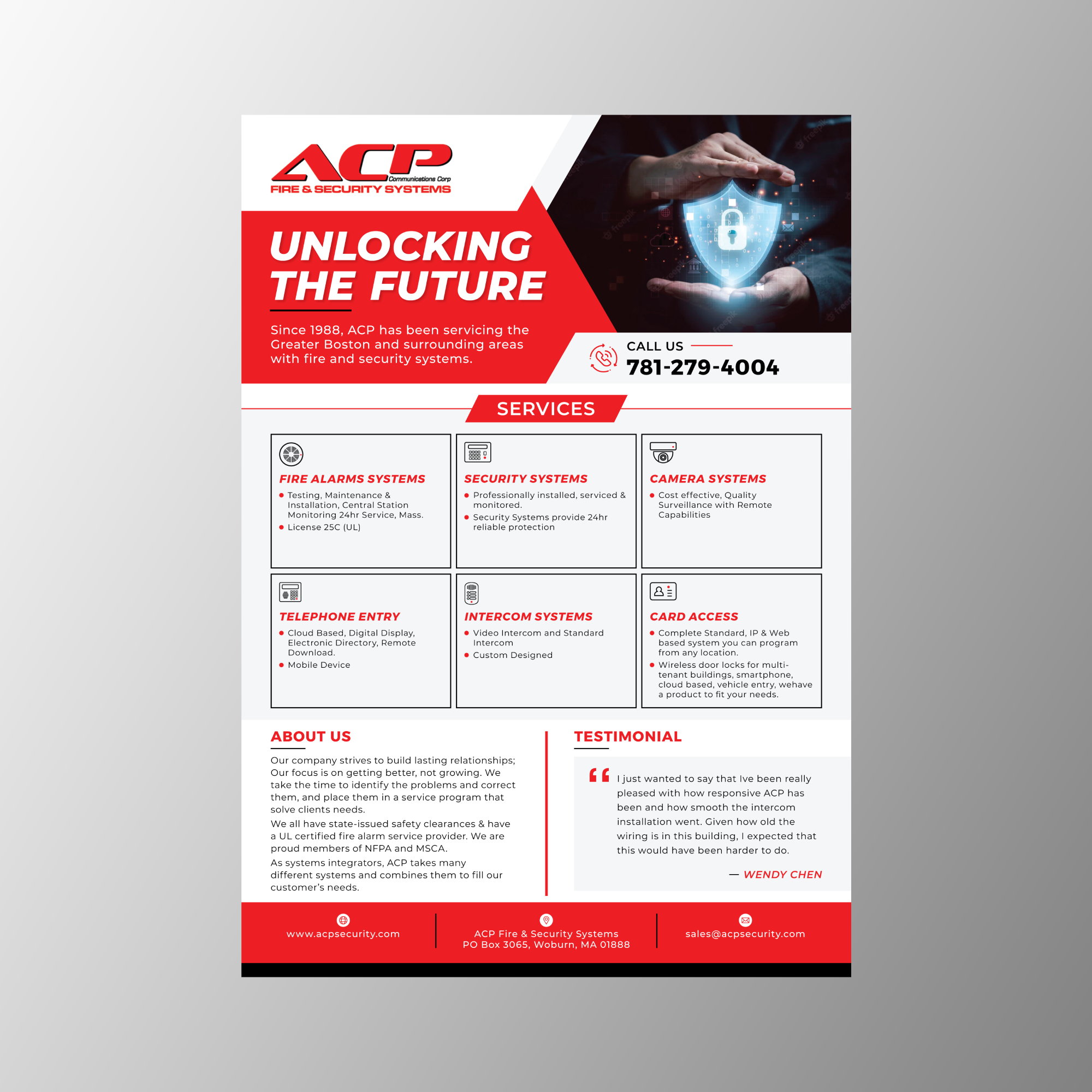 Flyer Design by KreativeMadz for ACP Fire & Security | Design #29055945