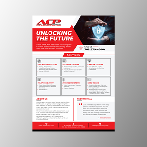 Flyer Design by KreativeMadz for ACP Fire & Security | Design: #29055945