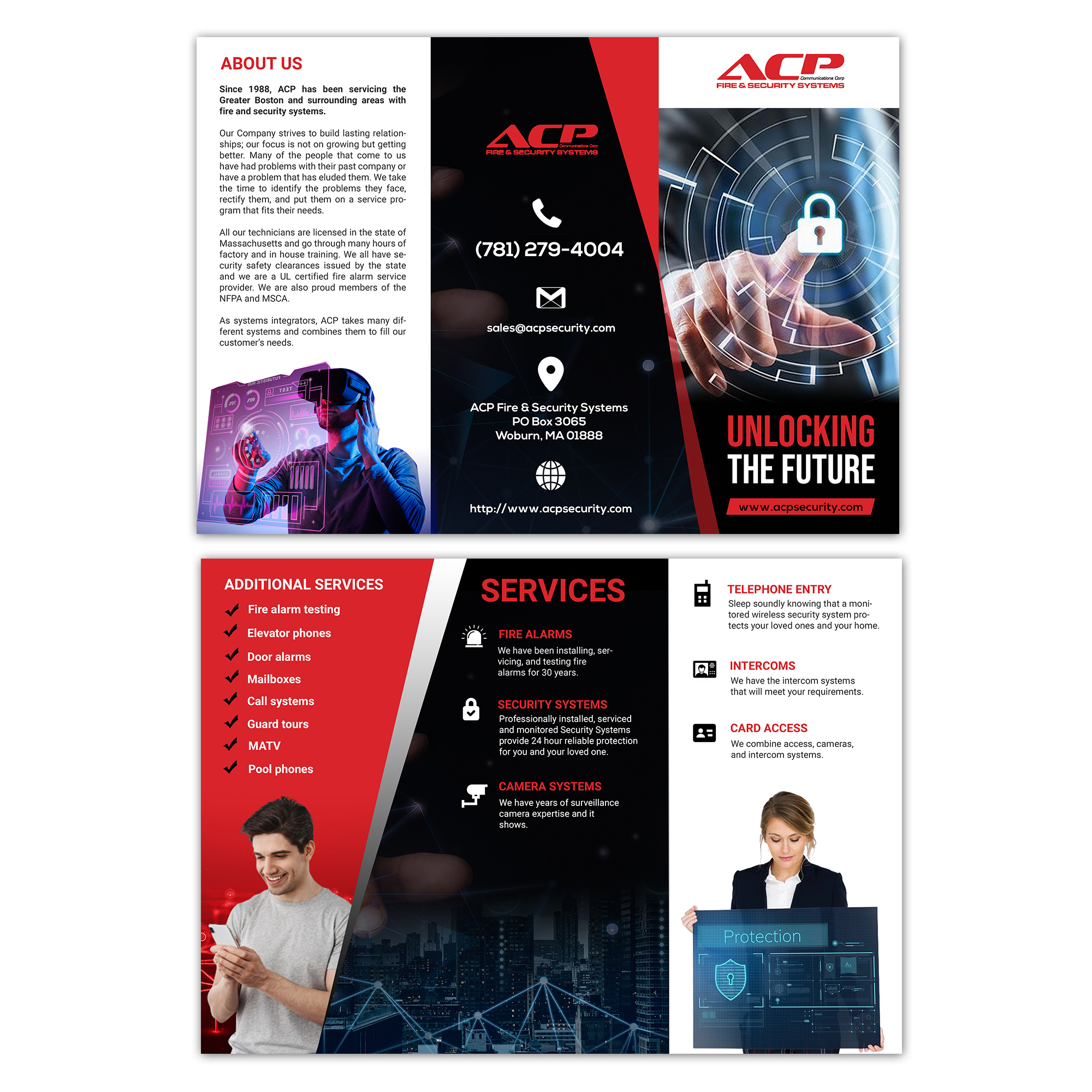 Flyer Design by Design Motion for ACP Fire & Security | Design #28907281