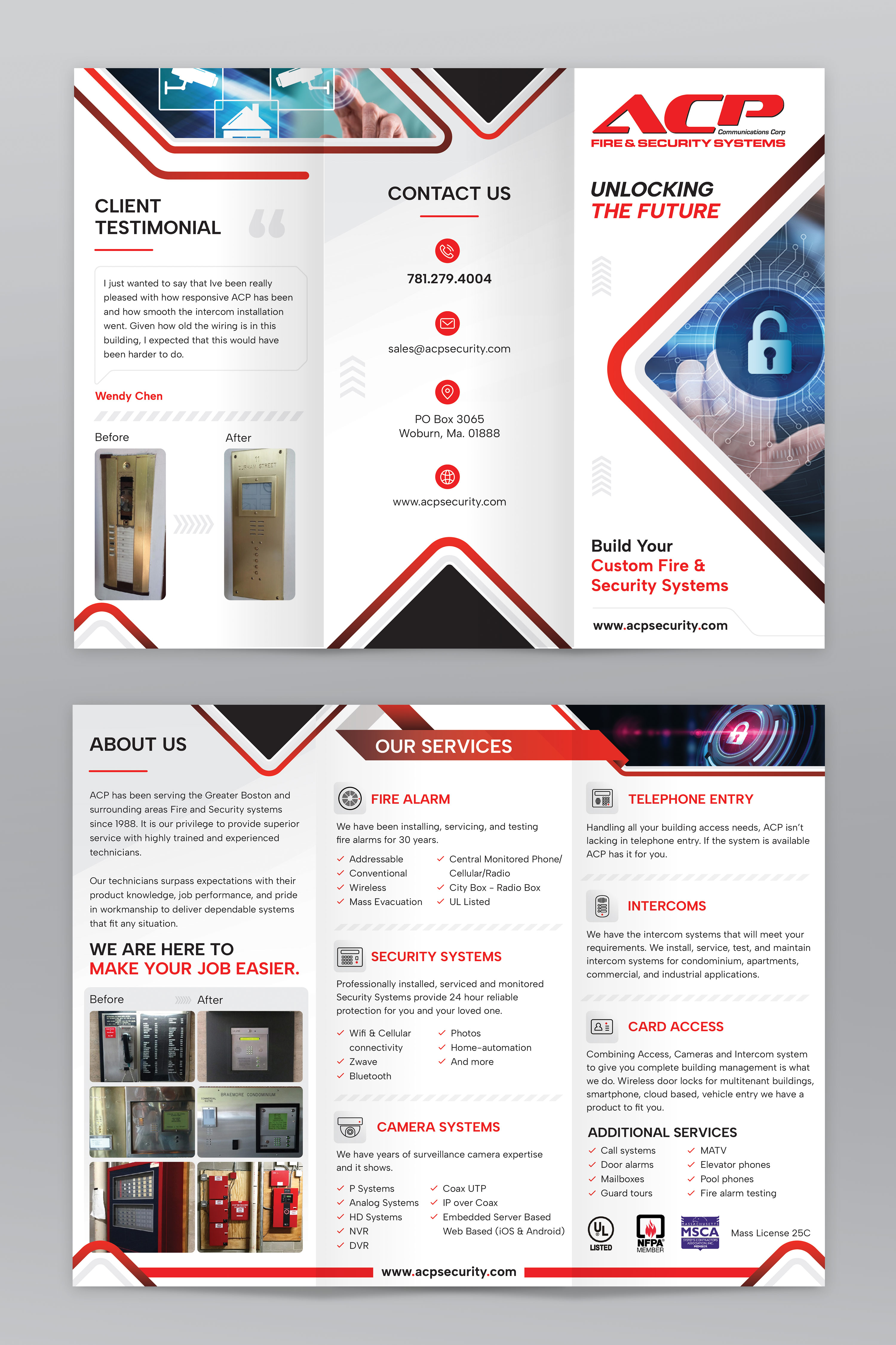 Design de Flyer par sun_design pour ACP Fire & Security | Design #28918058
