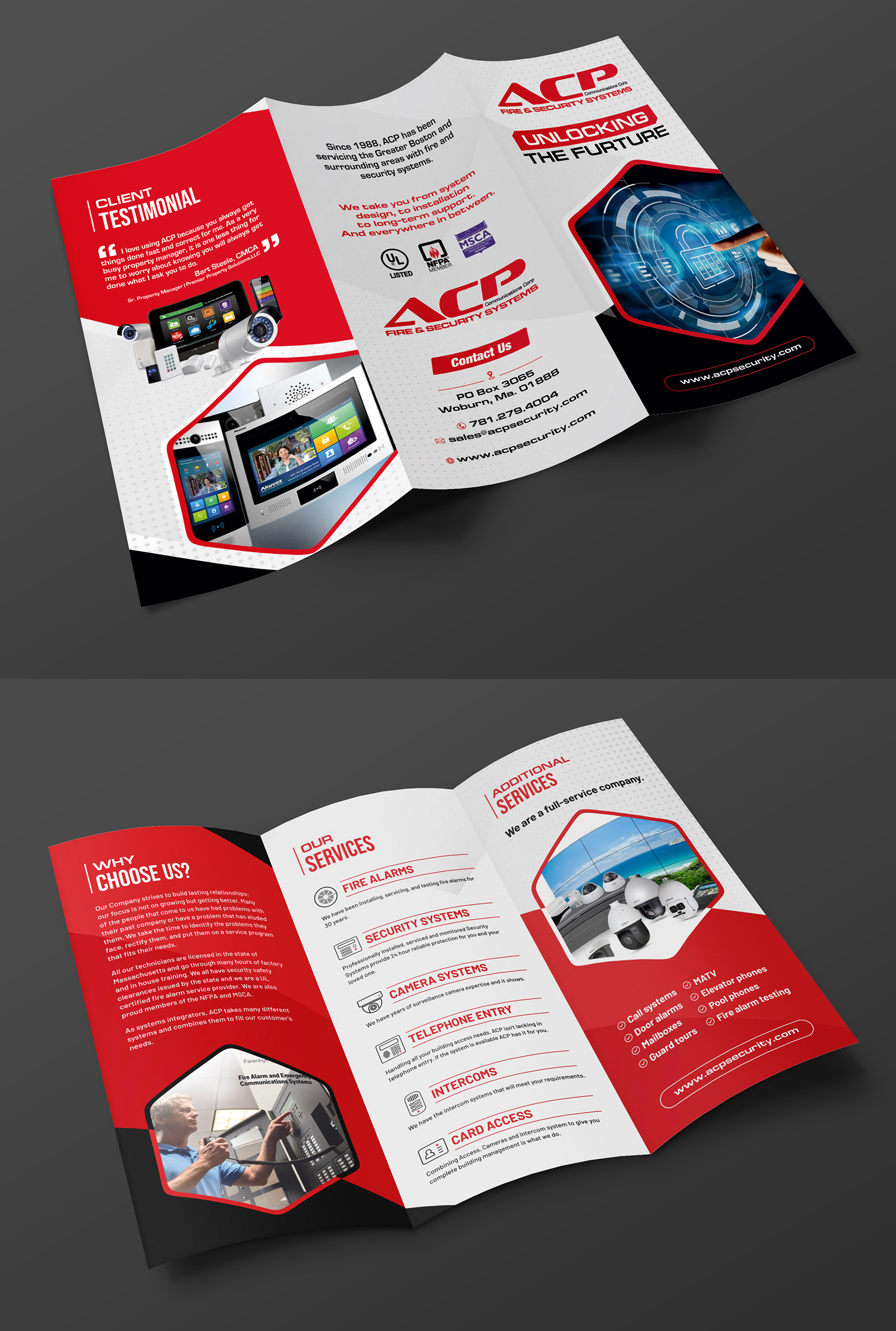 Flyer Design by ecorokerz for ACP Fire & Security | Design #28906002