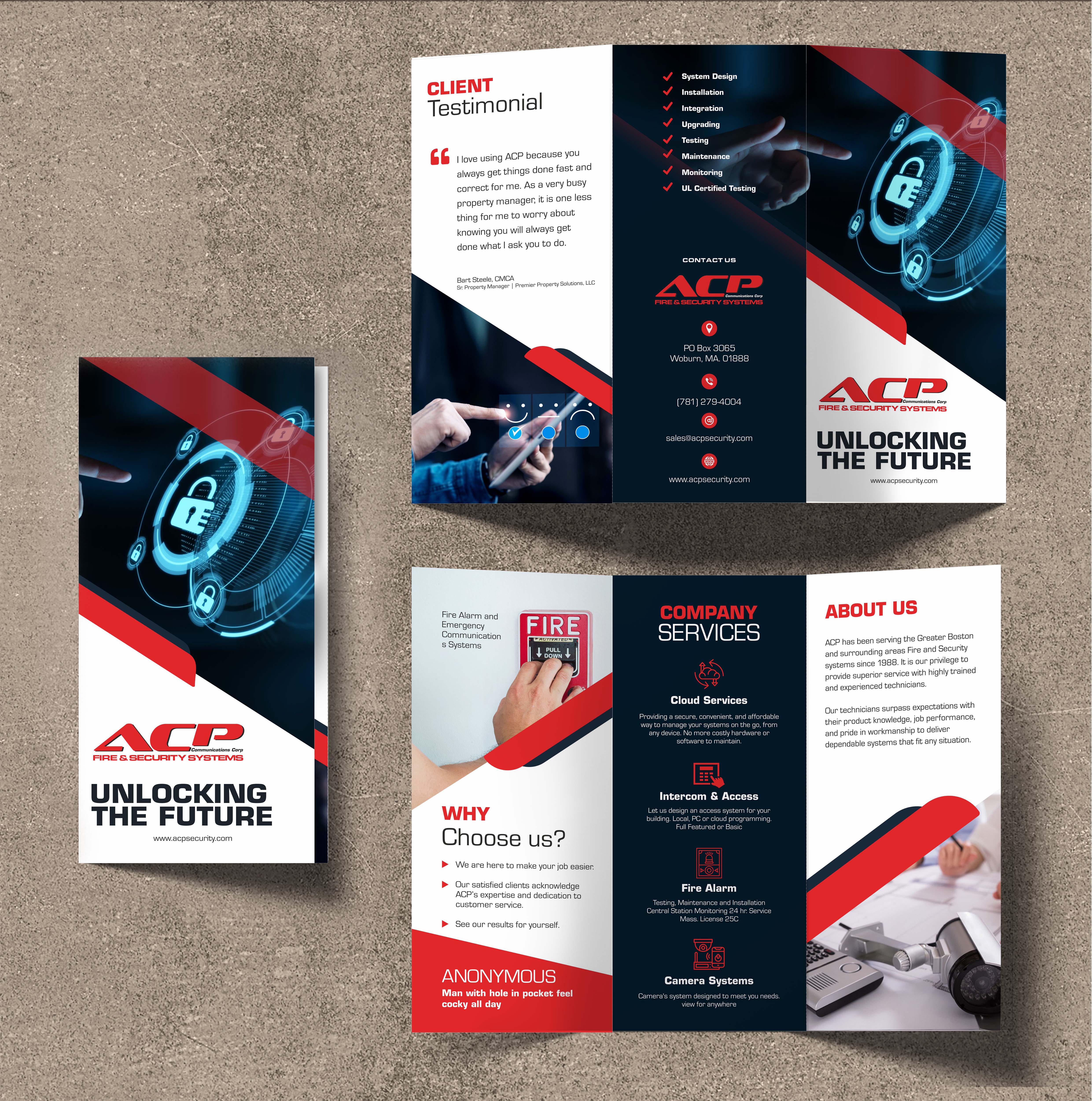 Flyer Design by Fine Graphics House for ACP Fire & Security | Design #28909856