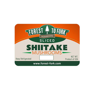 Retail Product Label mushrooms | Graphic Design by DA.
