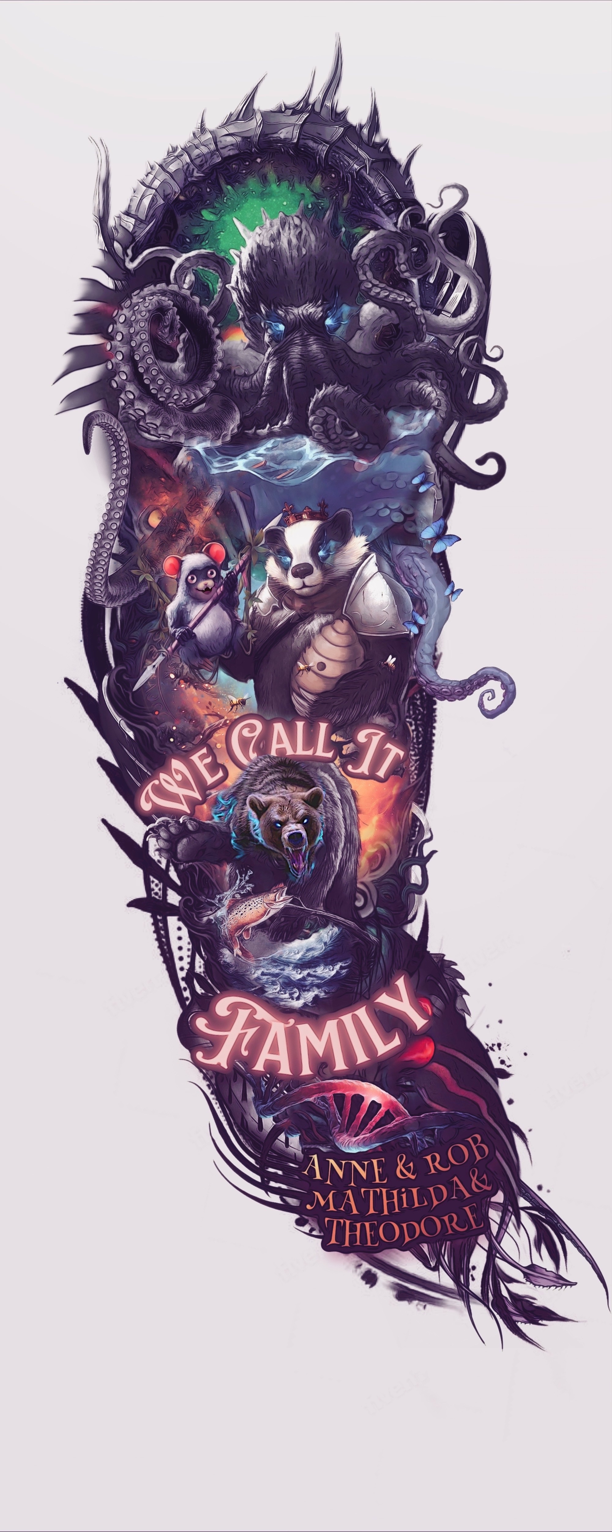 Tattoo Design by eCCe for this project | Design #29026982