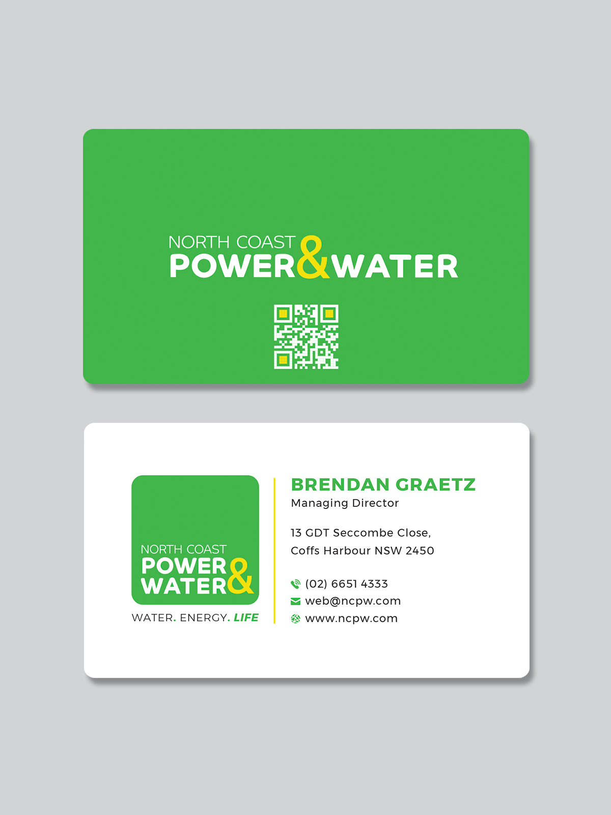 Design de Carte de Visite par Creative Moon Design pour North Coast Power & Water | Design #28917486