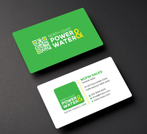 Visitenkarten-Design von Creative Moon Design für North Coast Power & Water | Design: #29193033