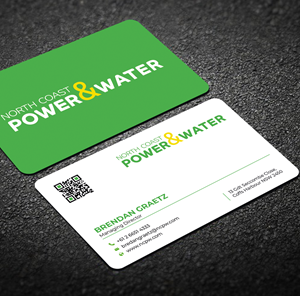 Visitenkarten-Design von Graphixpointt für North Coast Power & Water | Design: #28922889