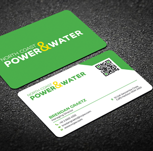 Visitenkarten-Design von Graphixpointt für North Coast Power & Water | Design: #28922899