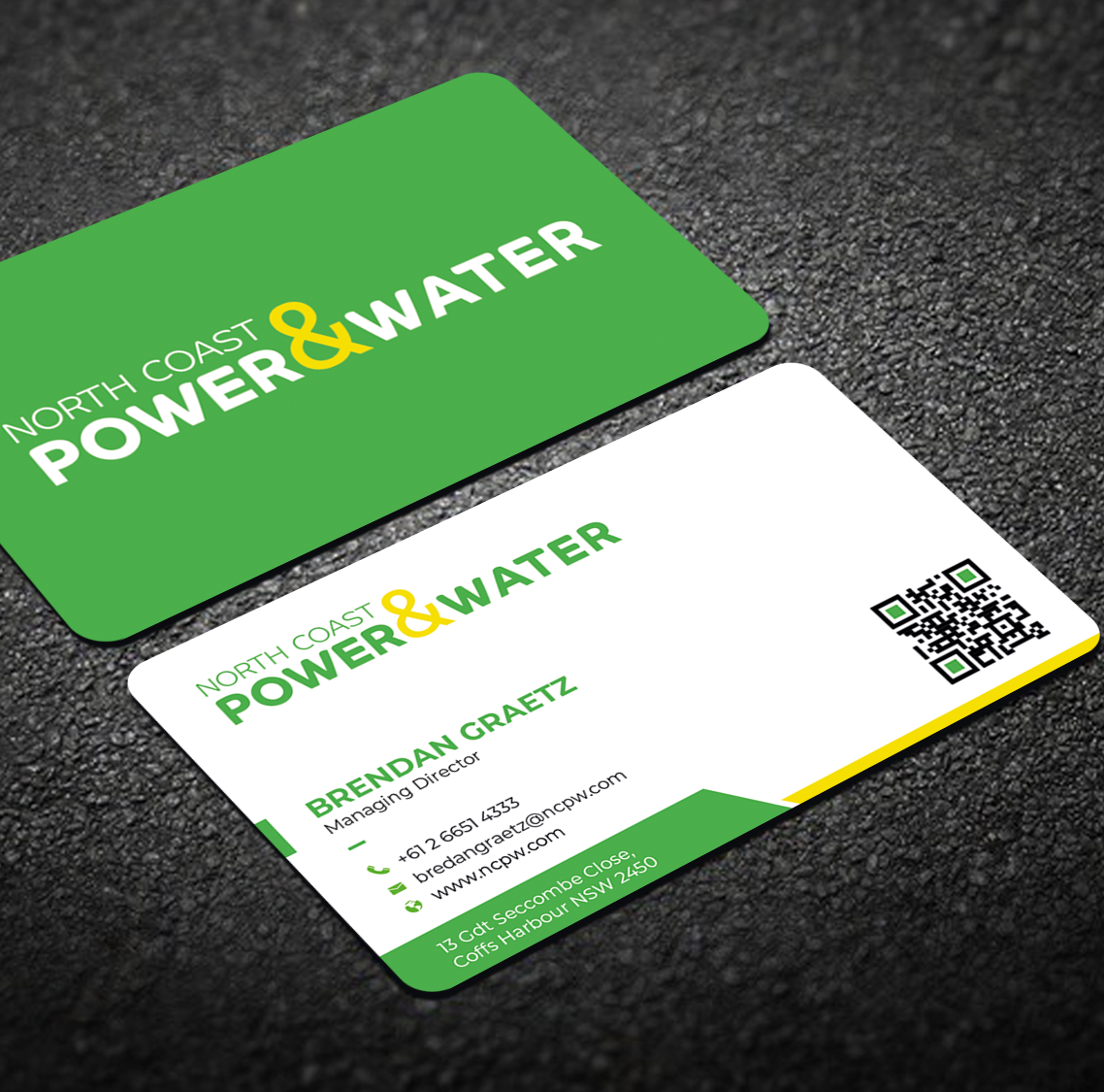 Visitenkarten-Design von Graphixpointt für North Coast Power & Water | Design #28922902