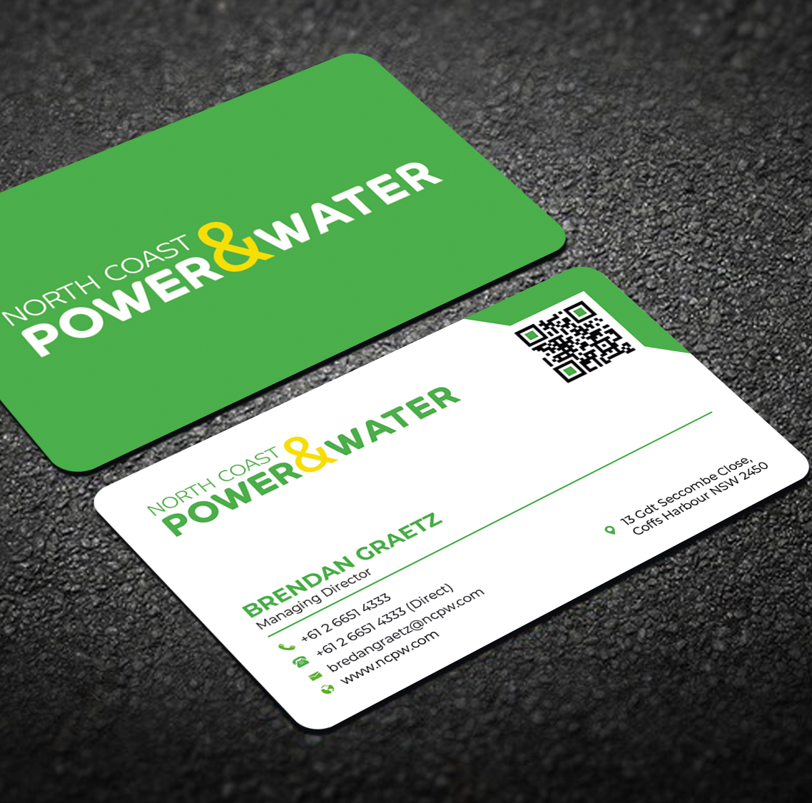 Diseño de Tarjeta de Presentación por Graphixpointt para North Coast Power & Water | Diseño #28924512