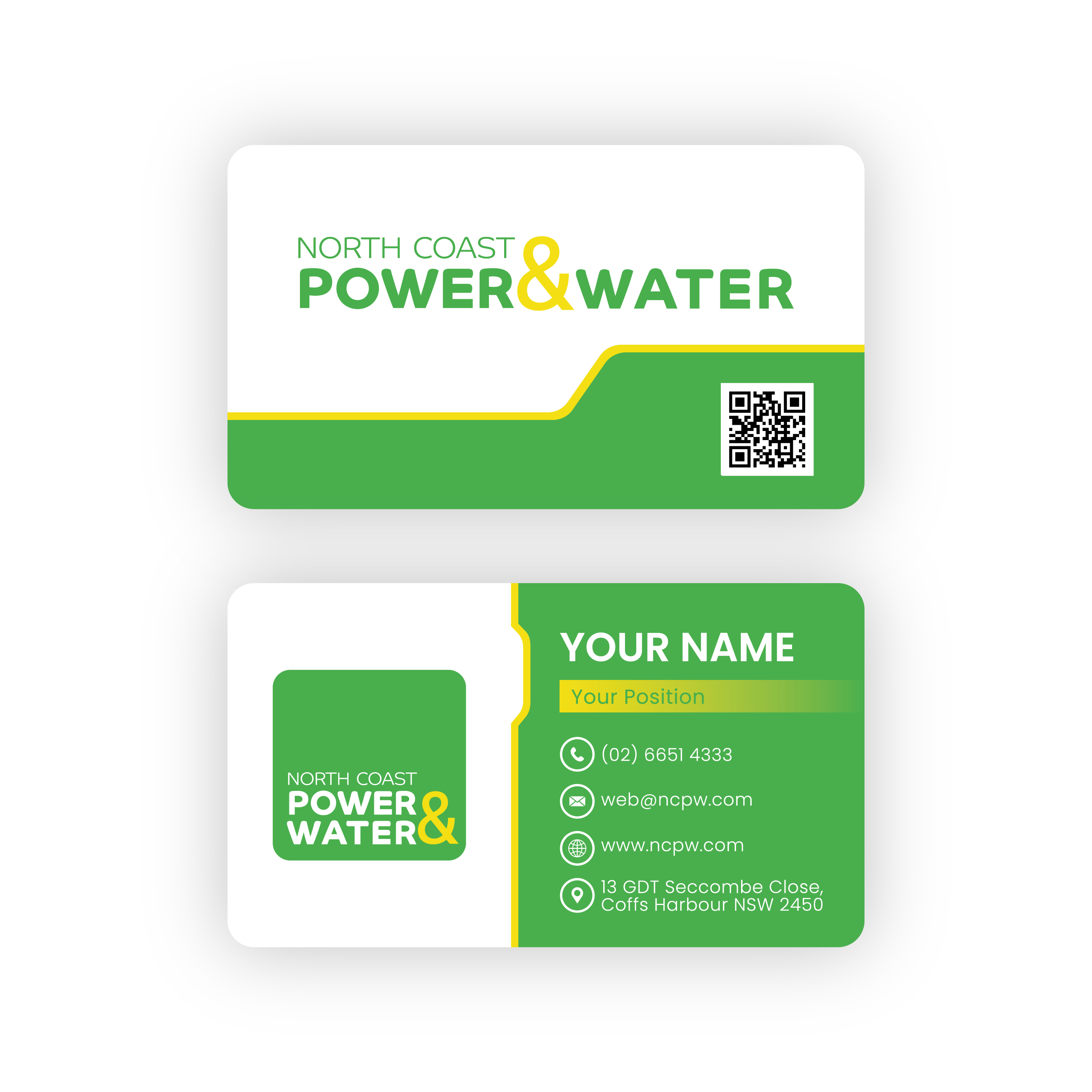 Business Card Design by madhushan_one for North Coast Power & Water | Design #28933116