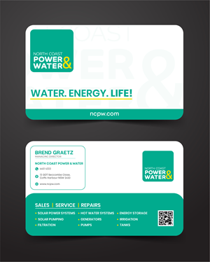 Design de Carte de Visite par Syed sami pour North Coast Power & Water | Design : #28935686