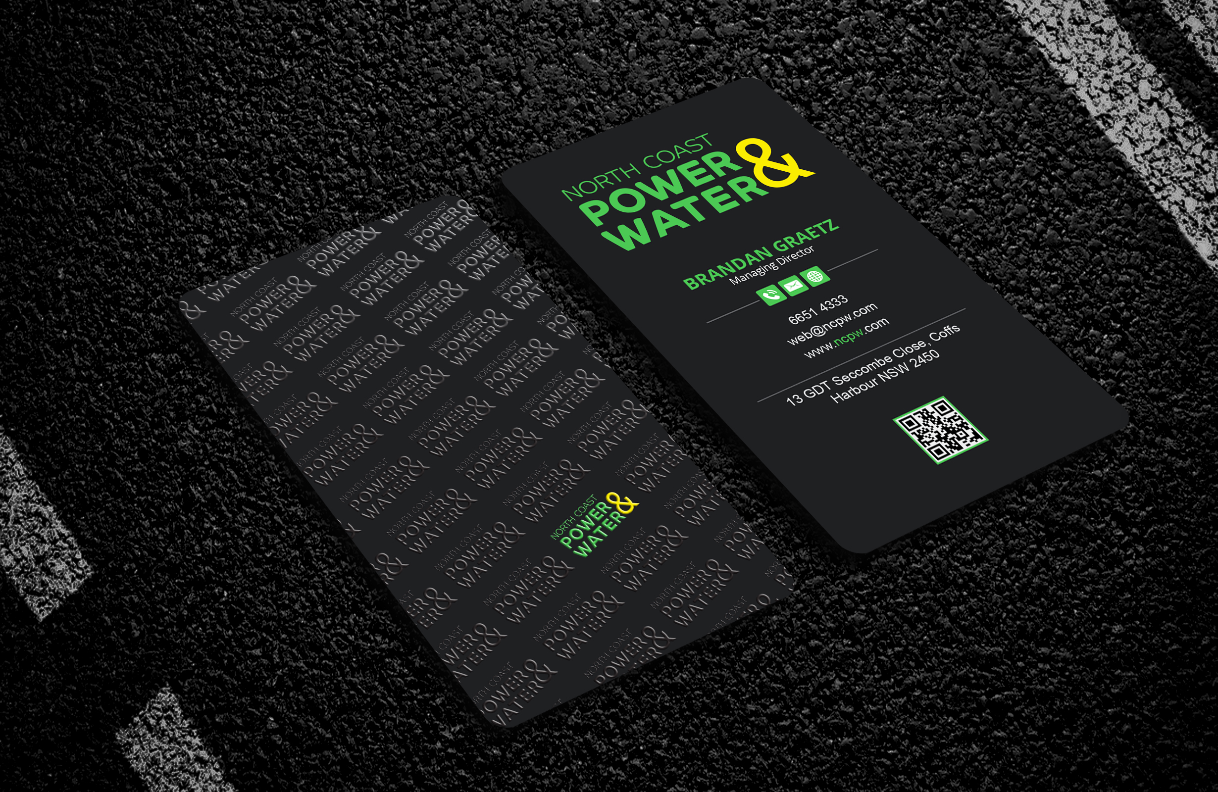 Business Card Design by artbitin for North Coast Power & Water | Design #28906274