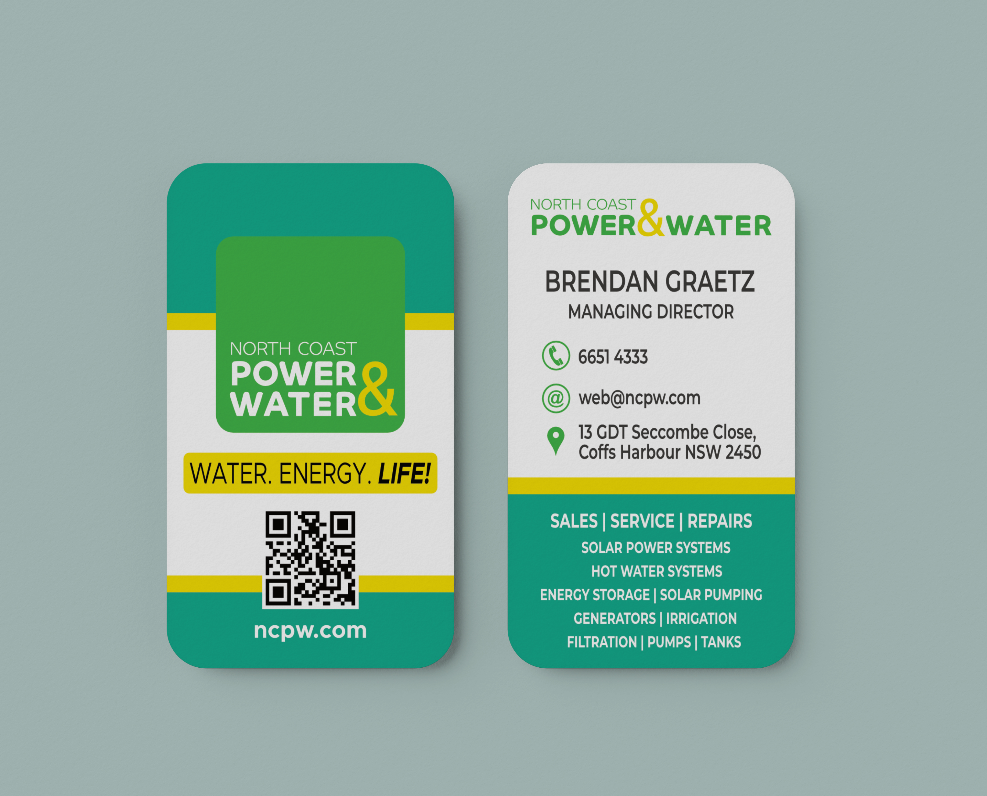 Business Card Design by angahcik for North Coast Power & Water | Design #28929815