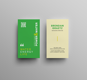 Visitenkarten-Design von JK18 für North Coast Power & Water | Design: #28905873