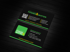 Business Card Design by Creations Box 2015 for North Coast Power & Water | Design: #28915238