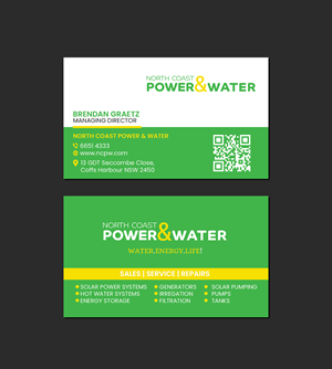 Business Card Design by Creations Box 2015 for North Coast Power & Water | Design: #28915241