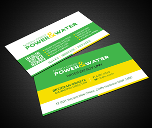 Business Card Design by Creations Box 2015 for North Coast Power & Water | Design: #28915256