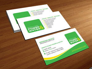 Business Card Design by Creations Box 2015 for North Coast Power & Water | Design: #28915259