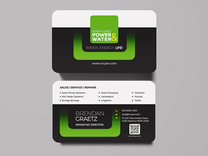 Visitenkarten-Design von rug für North Coast Power & Water | Design: #28911740