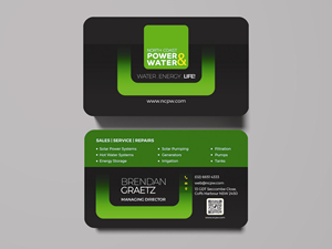 Visitenkarten-Design von rug für North Coast Power & Water | Design: #28911741